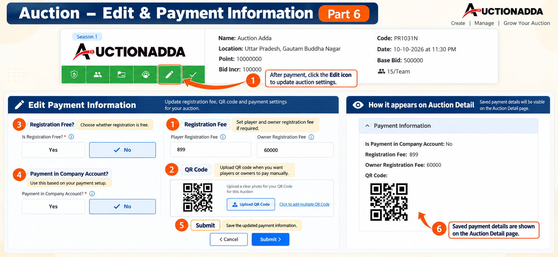 Edit Payment Information